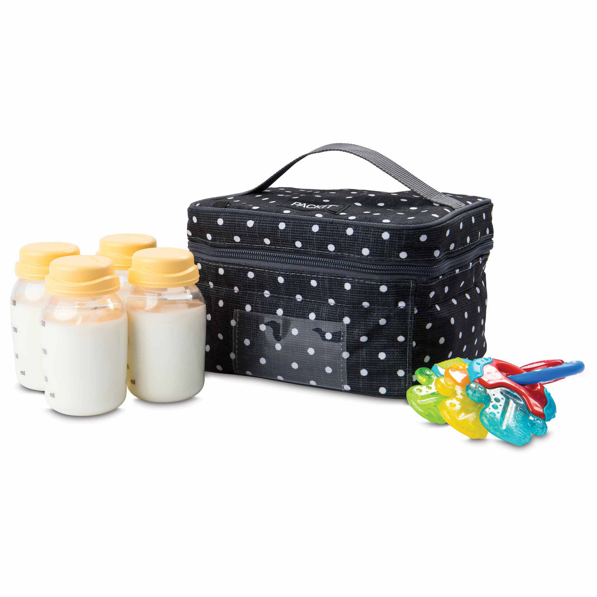 freezable-breastmilk-and-formula-cooler-r9 2023_Breastmilk-Cooler_Polka-Dots_Left_Food-Combo_Lores.jpg