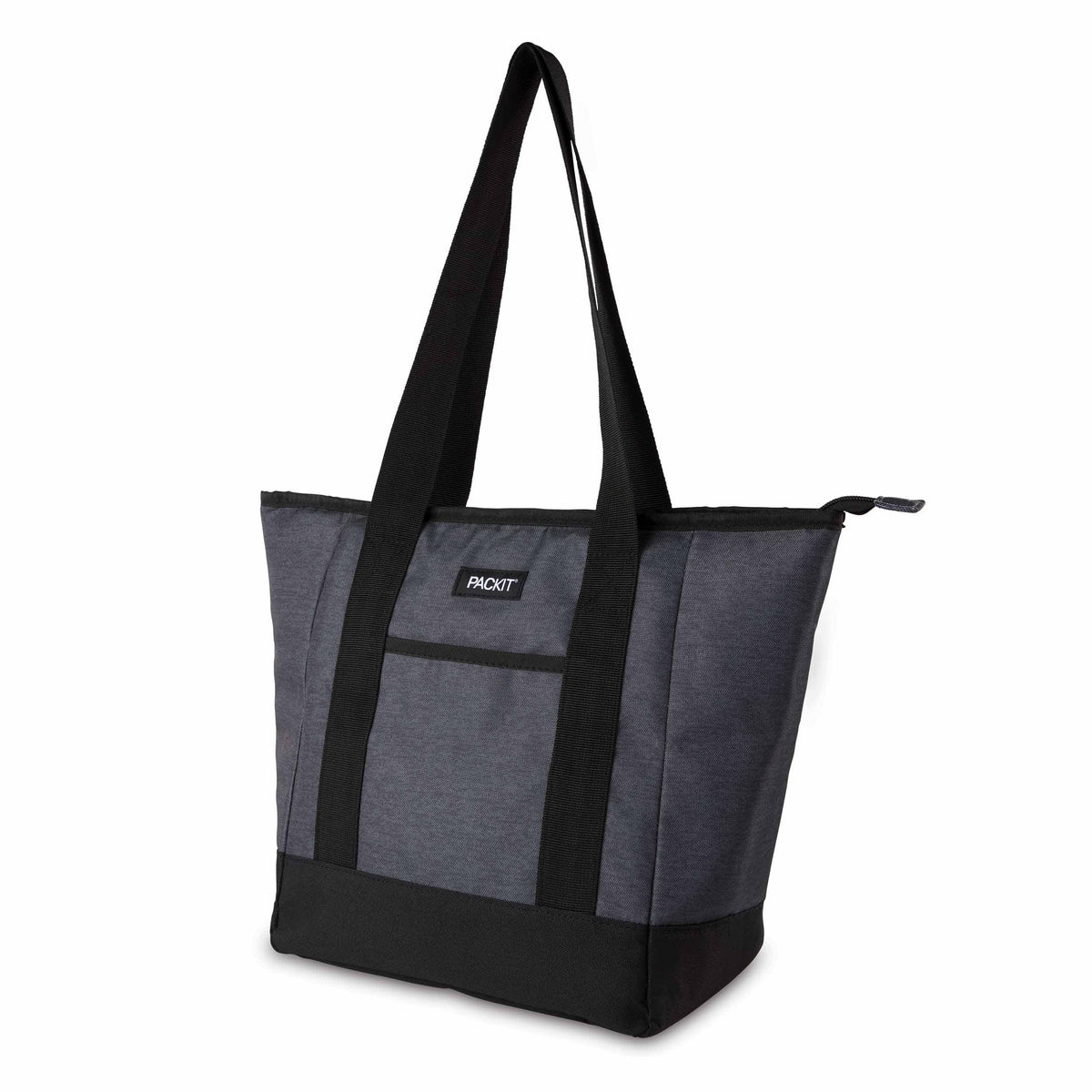 freezable-12-can-tote-cooler-k0 freezable-12-can-tote-cooler-city-charcoal-left-angled.jpg